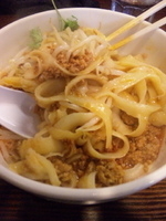 「汁無し坦々麺」@刀削麺荘 唐家 秋葉原店の写真