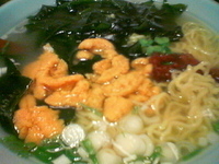 「うにラーメン（￥780）」@味処 天竜の写真