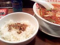 「太陽のラーメン+らぁリゾ」@太陽のトマト麺 水道橋店の写真