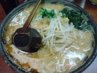 「味噌一ラーメン（720円）+大盛（100円）+モヤシ（無料）+味」@味噌一 中目黒店の写真