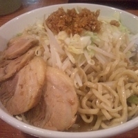 「ふじ麺+大盛（野菜マシ）+小ブタ 680円+50円+100円=8」@常勝軒 かすみがうら店の写真