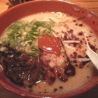 「博多とんこつ黒風（ハリガネ） ￥787」@麺工房 風の杜の写真