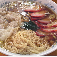 「叉焼ワンタンメン、大盛」@下前商店の写真