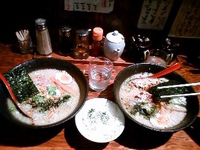 「こってりラーメン+あげニンニク」@らうめん しんかの写真