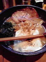 「濃厚鶏白湯味噌麺焦がしチーズトッピング」@らーめん処 ○はの写真