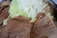 「馬鹿豚ふじ麺 + 中盛・ニンニクなし（￥700 + サービス）」@馬鹿豚にし田の写真