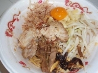 「らーめん 池田屋 汁なし（小）北陸ラーメン博バージョン」@北陸ラーメン博の写真