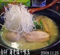 「白ネギエビ塩そば+味玉（950円）」@らぁめん友蔵 南行徳店の写真