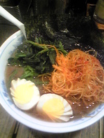 「チャーシュー +辛味噌ねぎ+味玉」@よこはまらあめん東名家 海老名南店の写真