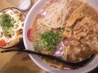 「中華そば+豚マヨごはん」@徳島中華そば 徳福 ラーメン国技館 ご当地麺祭りの写真