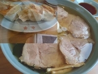 「チャーシューメン￥700+餃子（5個）￥380」@佐野手打らーめん 永華の写真