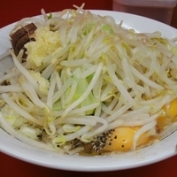 「ミニラーメン（650円）+汁なし（100円）+生玉子（50円）+」@ラーメン 学の写真