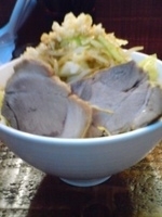 「ぶら二郎（ヤサイ、ニンニク）」@にぼぶらの写真