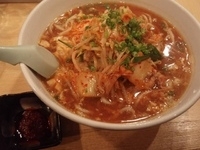「（10月限定）チゲラーメン（680円）（大（300g））+ライス」@どてちんの写真