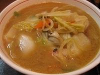 「期間限定かきみそラーメン800円（クーポンにて杏仁豆腐無料）」@麺王 矢切店の写真