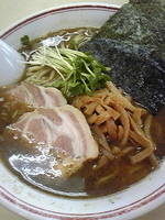 「正油太麺濃口 780円」@あぢとみ食堂の写真