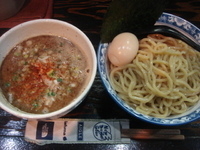 「つけ蕎麦+味付け玉子」@豚骨醤油 蕾の写真