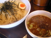 「無尽蔵醤油味つけめん880円大盛100円400g」@麺屋 無尽蔵の写真