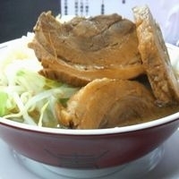 「豚入りラーメン ニンニクマシマシ￥830」@ラーメン 龍郎の写真