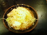 「らーめん（野菜普通+ニンニク）」@麺屋 荒井の写真