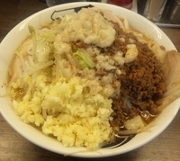 「豚増し雷そば（大）900円+辛味120円=1020円」@雷 北松戸本店の写真