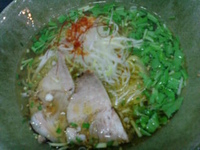 「海老薫琥珀麺」@天雷軒 東日本橋本店の写真