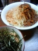 「カレーそば並（800円）+雷飯（280円）」@雷 北松戸本店の写真