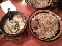 「醤油つけ麺+味玉（サービス）」@麺屋 つるり 茨城総本店の写真