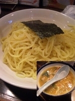 「ひき肉雷カレーつけ麺（大辛）+半ライス 892円+105円=99」@ごう家の写真