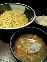 「味噌つけ麺+半ライス（無料）」@西麻布 どぎゃんの写真