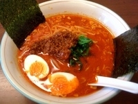 「赤おにラーメン（辛味噌3倍）」@日本一の桃太郎らぁめんの写真