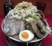 「ラーメン大+豚W（ヤサイW・ニンニクW・アブラW）」@モッコリ豚の写真