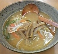 「味噌ラーメン（390円:本日のサービス麺）」@天下一 千住店の写真