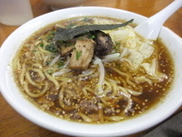 「塩ニンニク大盛り+ワンタン」@紺屋の写真