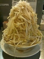 「塩らーめん+細切れ豚（ヤサイマシマシ・ニンニクマシマシ・アブラ）」@らーめん大 池袋店の写真