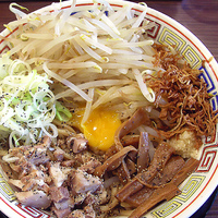 「ガッツリ汁なし麺 680円」@麺屋ZERO1 吉祥寺店の写真