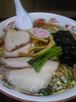 「中華そば（丸鶏系）￥680+大盛り￥160」@白河中華そばの写真