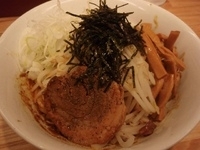 「汁なし味噌カレーラーメン（780円）+サービスライス?」@麺屋三正の写真