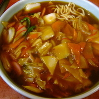 「うま煮そば 850円 + 特盛 250円」@ミ・キみーる 蒲田店の写真