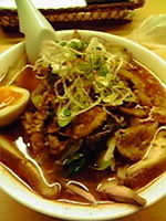 「11月限定 JUNKな気分でGO カレー肉らあ麺まんぼぉ風」@らあめん工房 まんぼぉの写真