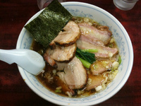 「支那そば+チャーシュー」@白河中華そばの写真