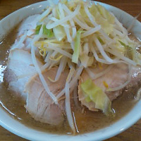 「チャーシューメン800円（ニンニク少なめ、アブラ）」@らーめん松信の写真