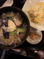 「塩ラーメン+半チャーハン￥700」@しろ兎の写真