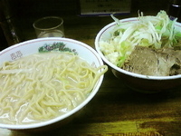「小つけ麺あつもり（ニンニク）」@ラーメン二郎 新小金井街道店の写真