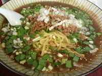 「ミソニラ辛とろみ麺（麺多め）+サービス半ライス」@二代目めん家 味味の写真