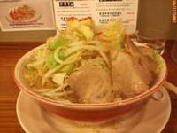 「野郎ラーメン（大盛、全マシ）￥850-」@野菜と豚骨と魚介 大ふく屋 八王子店の写真