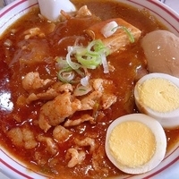「蒙古卵麺（味付玉子トッピング）」@蒙古タンメン 中本 亀戸店の写真