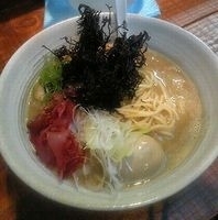 「荒磯塩煮干しそば+味玉」@煮干し 青樹の写真