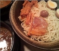 「つけ麺（中300g・あつもり・おじや）+味玉（730円+100円」@つけ麺 ざざざの写真