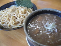 「角切り肉つけ麺1,050円+温玉（サービス）」@MENYA 食い味の道有楽の写真